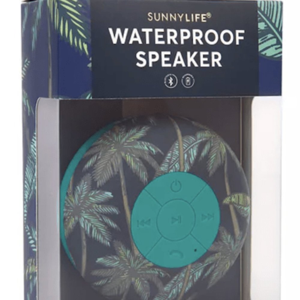 Sunnylife Palm Seeker Shower Speaker Factory Sealed In Box